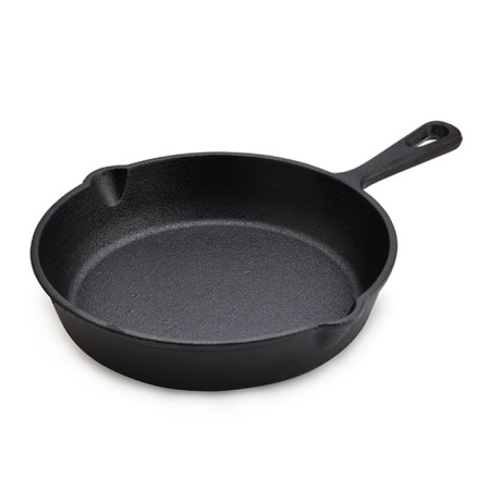 Сковорода (d)18,5см чугунная, ручка литая