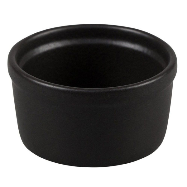 Соусник 110 мл, (d)77 х (h)41 мм, фарфор, черный