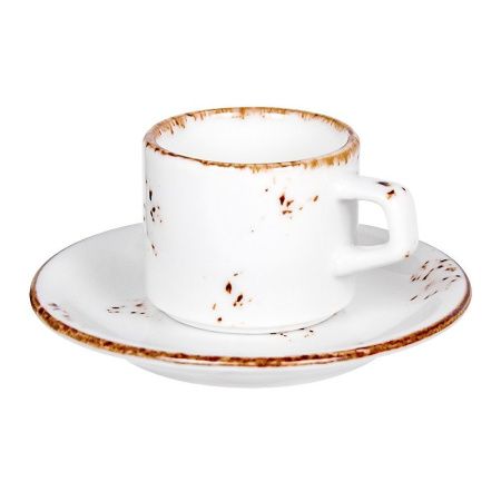 Кофейная пара: чашка 75мл, блюдце (d)12см