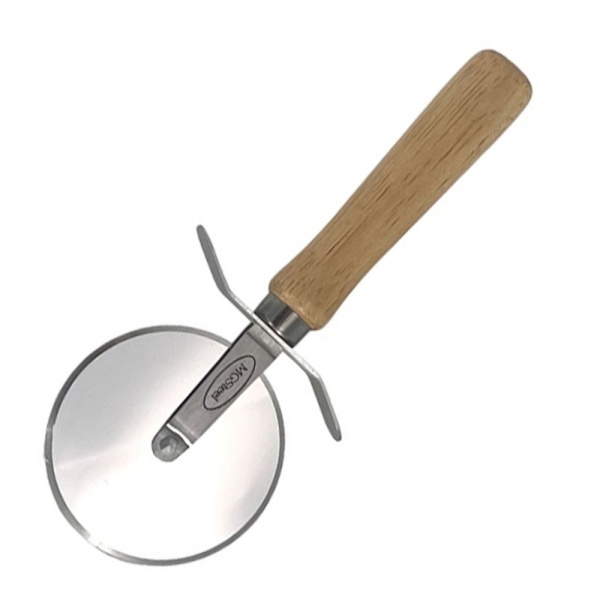 Нож для пиццы (d)100 мм, нерж. с зеленой пластик. ручкой