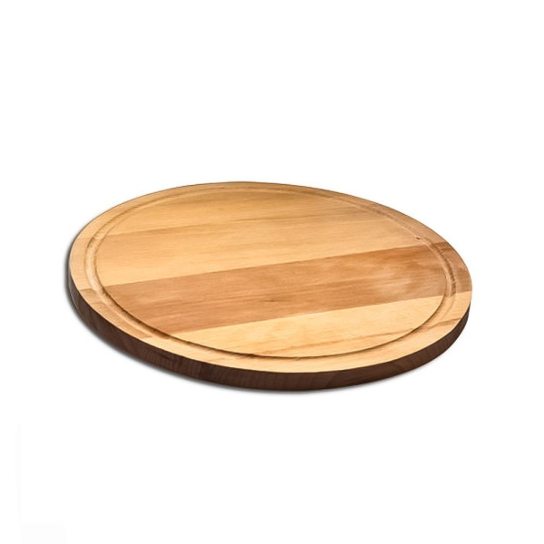 Доска (d)450 х (h)22 мм, для подачи, круг,  с желобком, бук