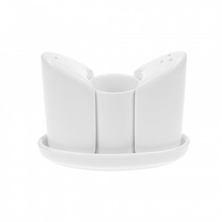 Набор для специй сервировочный (4пр.), высота 8.5 см,  подставка 13х6см.