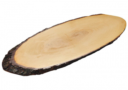Доска сервировочная 50-59x20 см, деревянная с корой Доска сервировочная 50-59x20 см, деревянная с корой