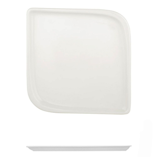 Тарелка мелкая 22x22см квадратная
