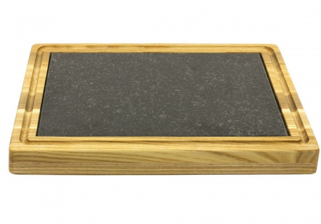 Доска сервировочная 36х28 см с гранитной вставкой