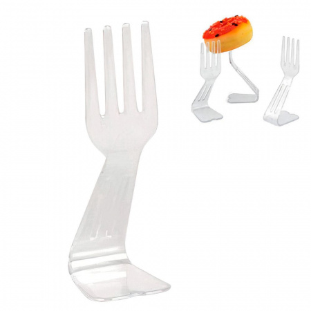 Фуршетный пластик, вилки для подачи 2,2x3x(h)7см (24шт.)