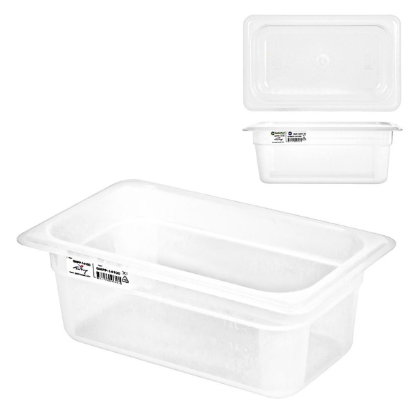 Гастроёмкость 1/4, 265 х 162 х (h)100 мм, 2 л, полипропилен