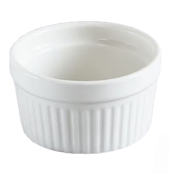 Соусник 75 мл, (d)67 мм, фарфор, рельефный