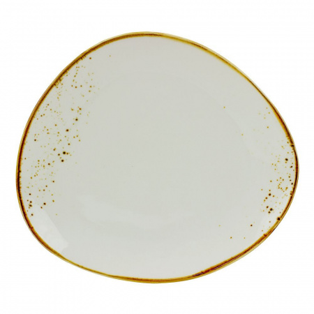 Тарелка мелкая 20х18см ассиметричная