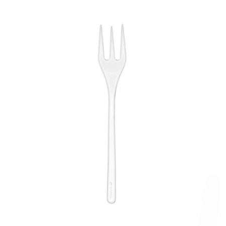 Мини-вилка 100 мм, прозрачный полистирол. Комплект 50 шт.