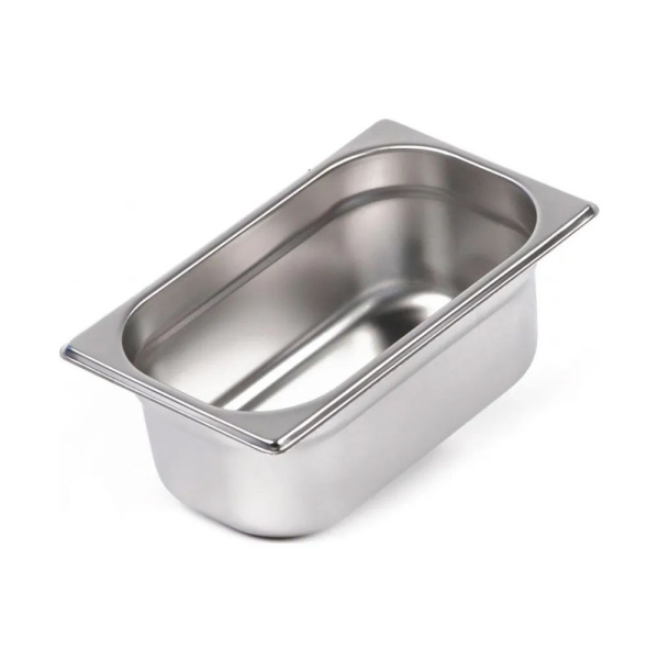 Гастроемкость GN 1/4, 265 х 162 х (h)100 мм, нерж. 0.6 мм, Roal