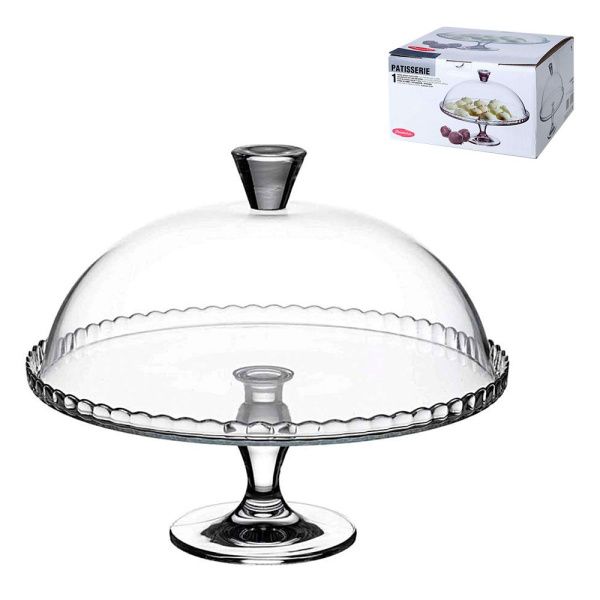 Блюдо (d)32,2см на ножке, с крышкой