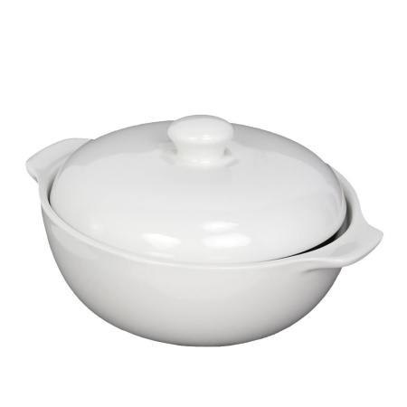 Горшок 500 мл для запекания с крышкой, фарфор