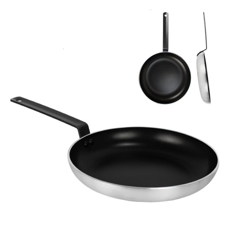 Сковорода (d)28x(h)4см с антипригарным покрытием, для индукции