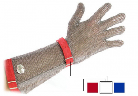 Перчатка кольчужная с нарукавником левая, размер S