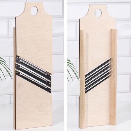 Шинковка 435 х 150 мм, 3 ножа, деревянная