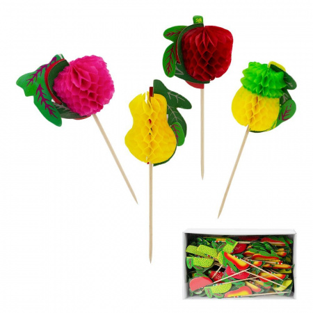 Фрукты на деревянной палочке (100 шт.)