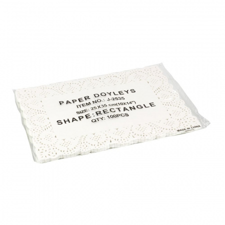 Салфетки ажурные 35х25 см (100 шт.) Салфетки ажурные 35х25 см (100 шт.)