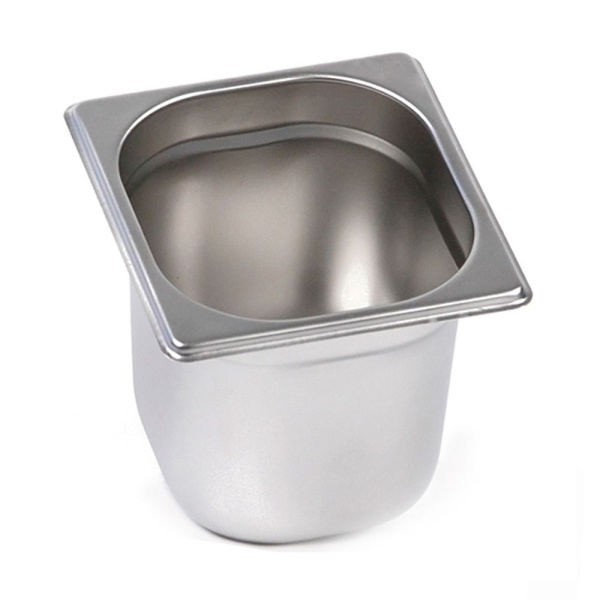 Гастроемкость GN 1/6, 176 х 162 х (h)150 мм, нерж. 0.6 мм, Roal