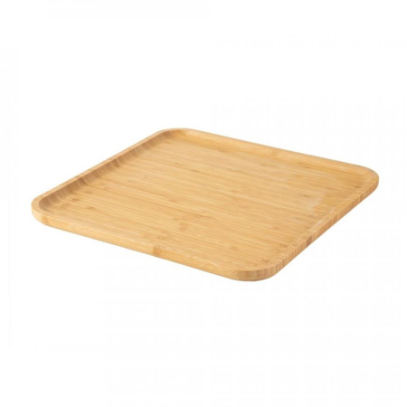 Блюдо 305 x 305 x 15 мм, квадратное, бамбук