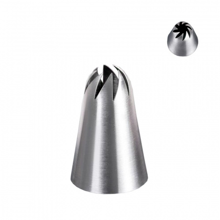 Кондитерская насадка "Закрытая роза" (d)3см (вых. 1см)