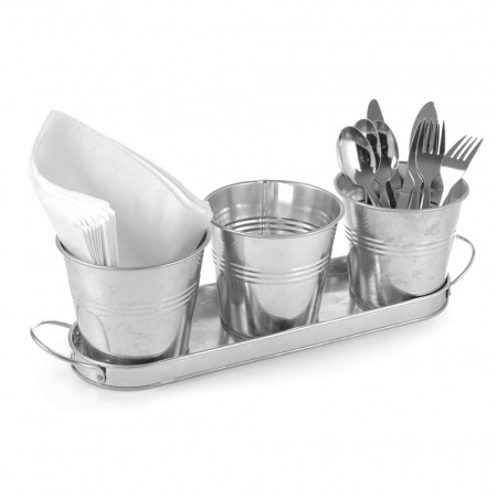 Набор для сервировки: поднос и 3 ёмкости