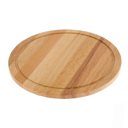 Доска для подачи (d)340 х (h)22 мм с желобком, бук