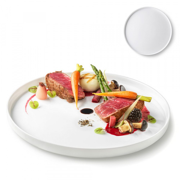 Тарелка мелкая (d)27см с бортом