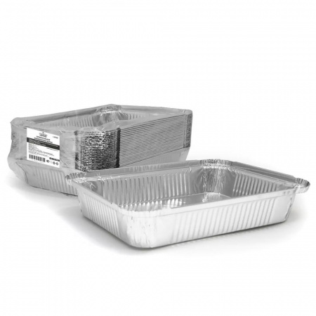 Формы фольгированные прямоугольные 22,5x17,5x(h)3,5см, L-край (25шт.)