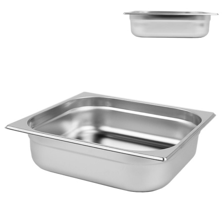 Гастроёмкость 1/2, 325 х 265 х (h)100 мм, 6.5 л, нерж. сталь