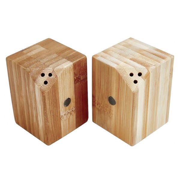 Набор для специй из бамбука (2 пр.): солонка и перечница