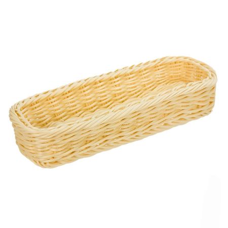 Корзина 28x11x(h)5см прямоугольная, натуральная