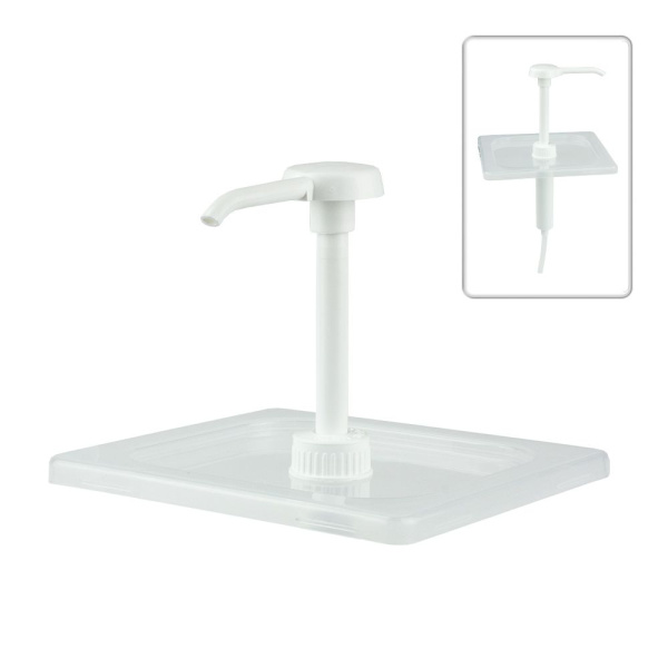 Крышка для GN 1/6 с помпой-дозатором для соусов, 176x162мм