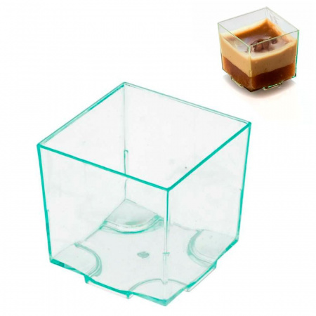 Пиалы фуршетные квадратные 4,2x4,2x(h)4,2см (20шт.)