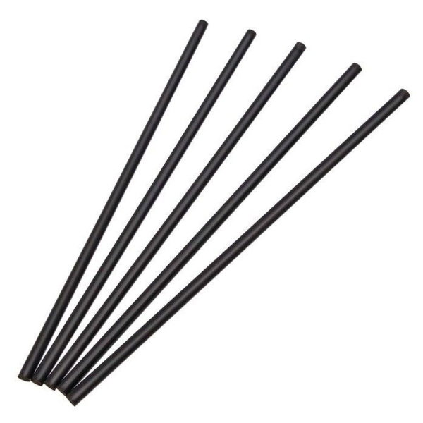 Трубочка полимер. для напитков (d)8 х 240 мм, 250 шт./уп., чёрная Трубочка полимер. для напитков (d)8 х 240 мм, 250 шт./уп., чёрная