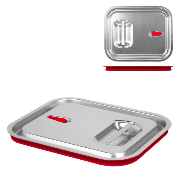 Крышка для GN 1/2 с силиконовым  уплотнителем и выемкой для ручек