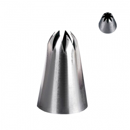 Кондитерская насадка "Закрытая звезда" (d)3см (вых. 1см)
