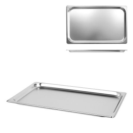 Гастроёмкость 1/1, 530 х 325 х (h)20 мм, нерж., сталь