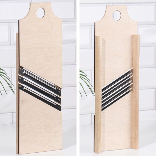 Шинковка 435 х 150 мм, 3 ножа, деревянная