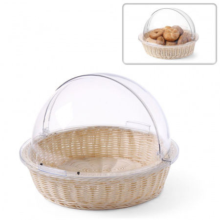 Корзина для выпечки (d)40см с крышкой