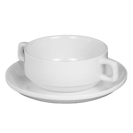 Бульонница 250 мл с блюдцем 15 см