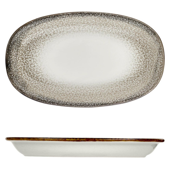 Тарелка мелкая 24x14,5см овальная