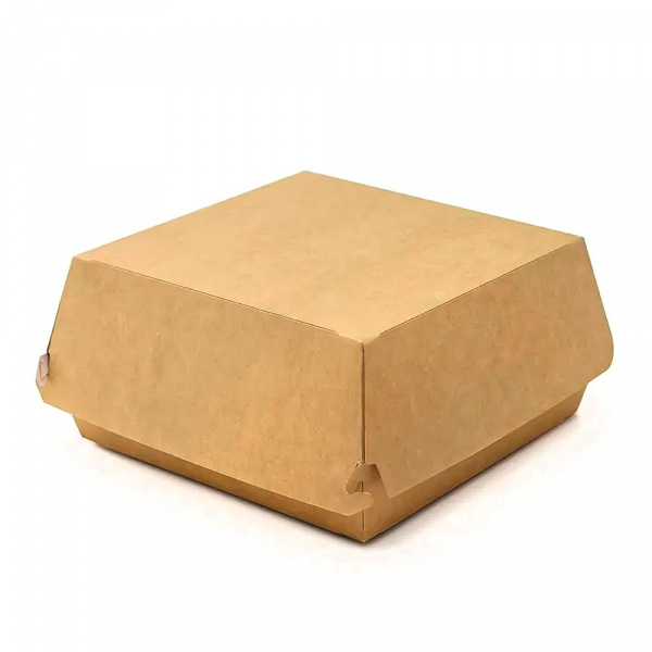 Коробки для гамбургера картонные 12x12x(h)7см, размер L (50шт.)
