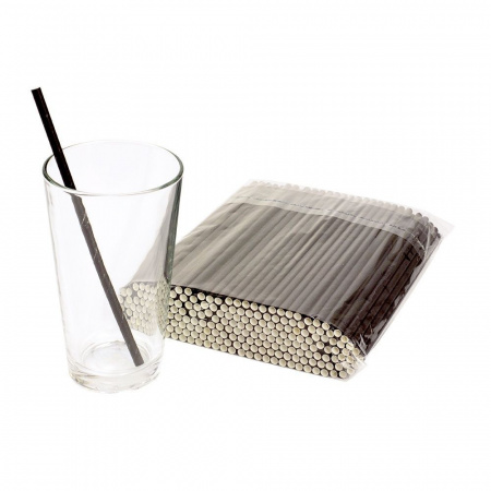 Трубочки бумажные (d)6x197мм для напитков (200шт.)