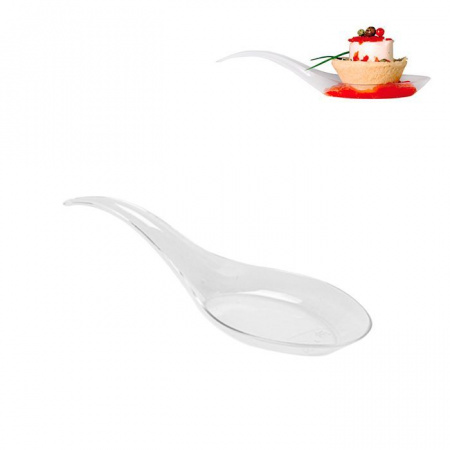 Фуршетный пластик, ложки для подачи 12x3,2см (100шт.)