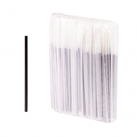 Трубочки бумажные (d)6x197мм для напитков (200шт.), индивидуальная упаковка