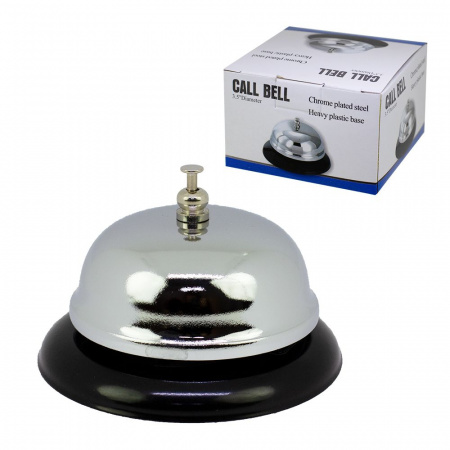 Звонок хромированный настольный