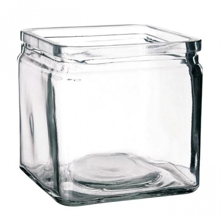 Банка квадратная 600мл, 10x10x(h)10см, для подачи