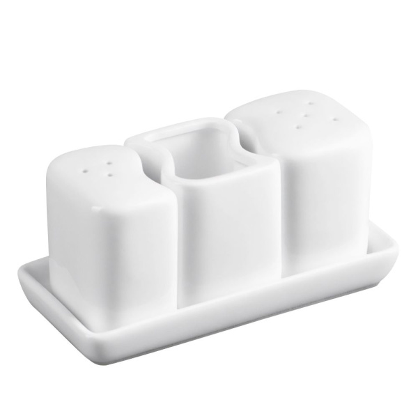 Набор для специй Magistro "Бланш" на подставке (60 / 65 / 80 мл)