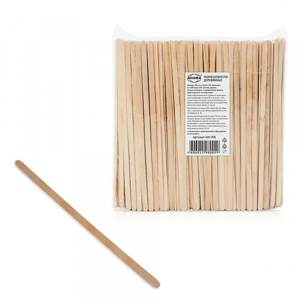 Размешиватели для напитков 17,8см, деревянные (500шт.)